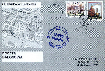 Przesyłka z mapką Kraków